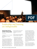 Leadership and Learning Are Indispensable
