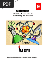 Science9 q1 Mod5 Biodiversity-And-Evolution v3