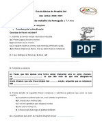 Ficha Coordenação e Subordinação 7ABC