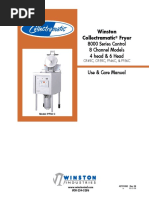 Winston Collectramatic Fryer: 8000 Series Control 8 Channel Models 4 Head & 6 Head Use & Care Manual