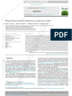 Dengue Disease Outbreak Definitions Are Implicitly Variable