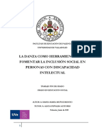 La Danza Como Herramienta para Fomentar La Inclusión Social en Personas Con Discapacidad Intelectual