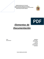 Informe 3 Elementos de Documentación L