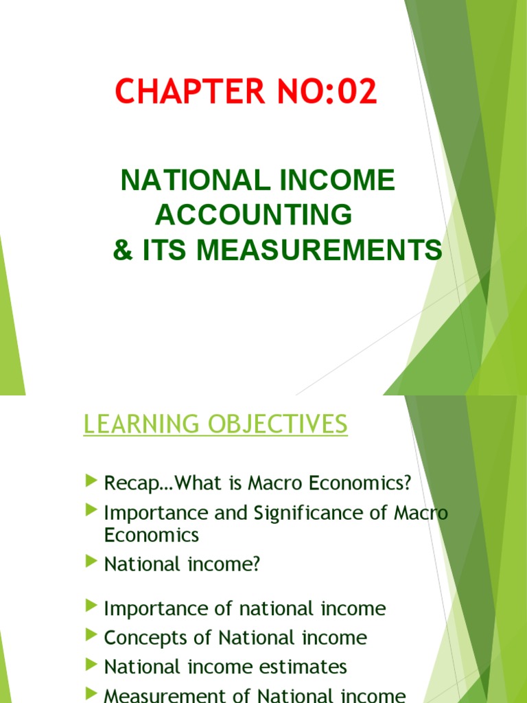 Importance and Objectives of National Income | PDF | Measures Of ...
