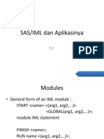 Responsi 5 SAS-IML & Aplikasinya