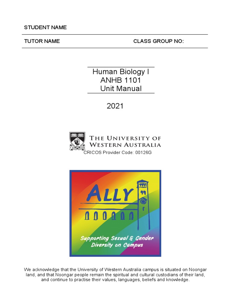 ANHB1101 Unit Manual | PDF | Zika Fever | Zika Virus