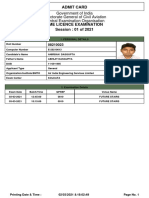 Admit Card