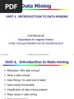 Unit-1 Introduction To Data Mining