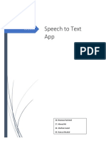 Speech to Text App