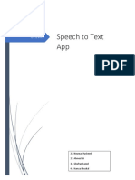 Speech To Text App