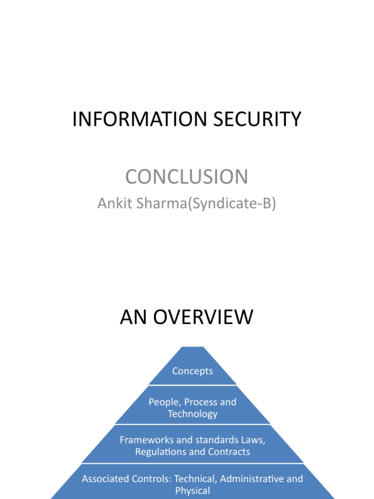 INFORMATION SECURITY Conclusion | PDF