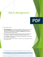 Batch Management