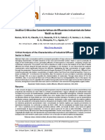 Análise Crítica Das Características de Efluentes Industriais Do Setor Têxtil No Brasil