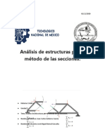 Análisis de Estructuras Por El Método de Las Secciones