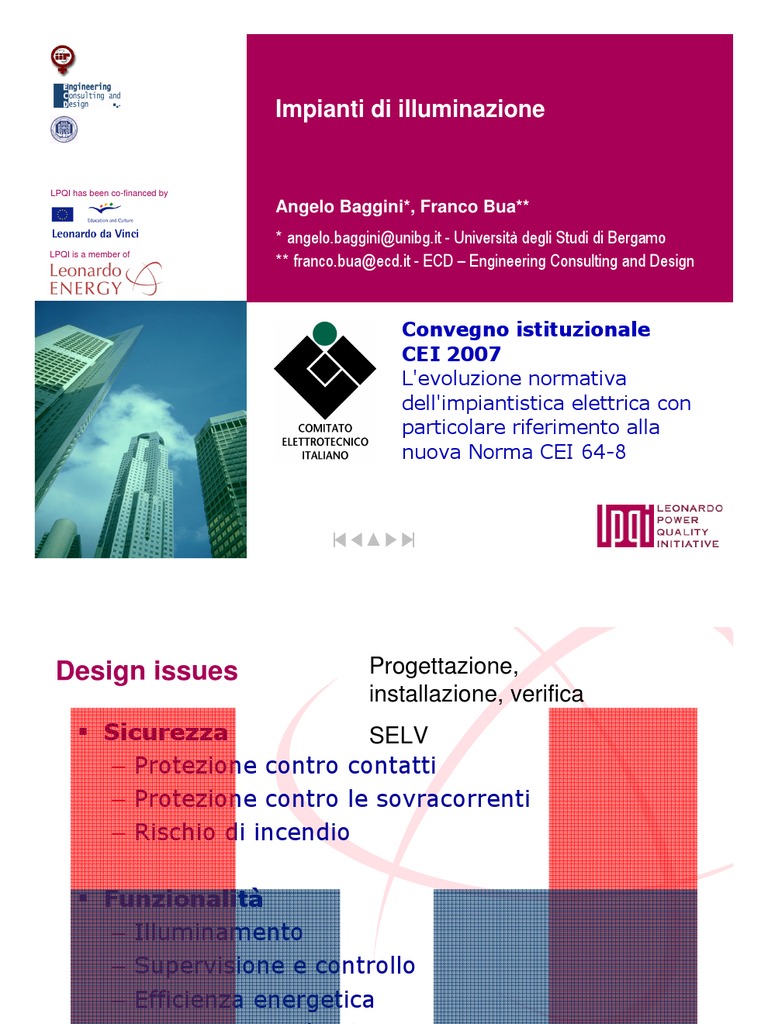 08.02 - Nuova Norma CEI 64-8 - Baggini | PDF
