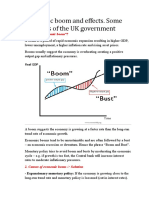 Economic Boom and Effects. Some Solutions of The UK Government