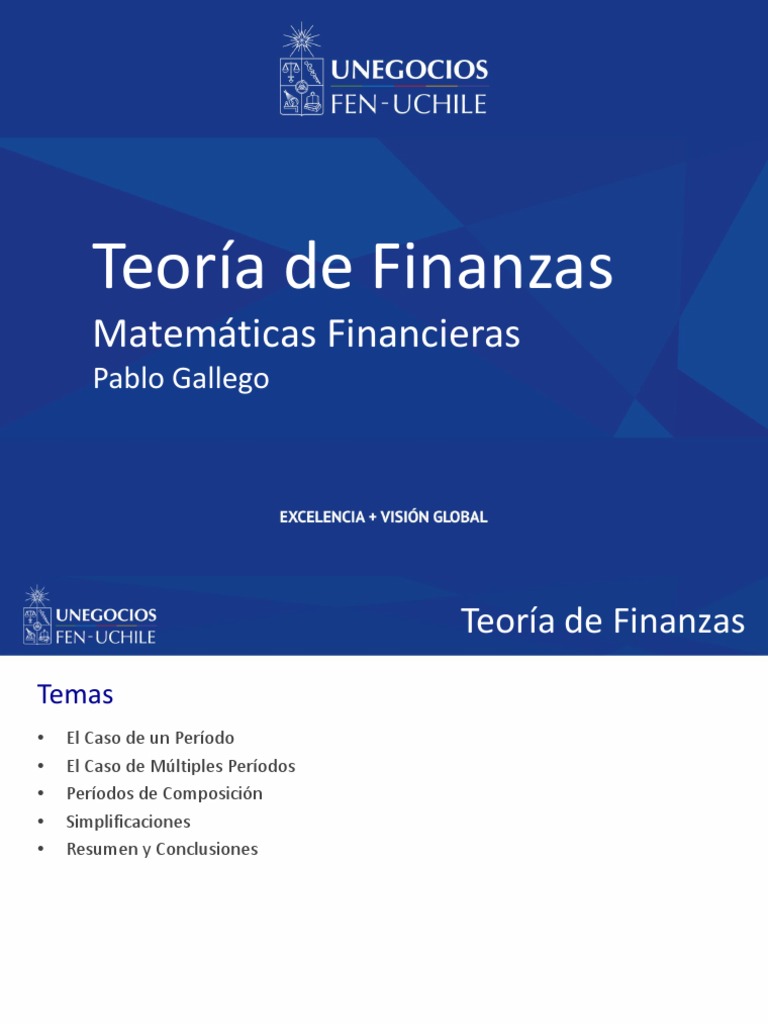 Fundamentos de Matemáticas Financieras | PDF | Finanzas Matemáticas ...