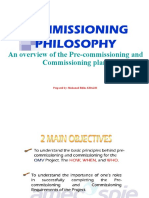 An Overview of The Pre-Commissioning and Commissioning Plan: Prepared By: Mohamed Ridha KHALDI