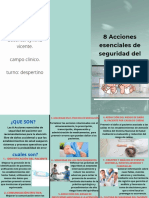 8 Acciones Esenciales de Seguridad Del Paciente