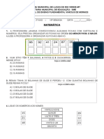 Matemática 2o ano com exercícios de ordenação, contagem, adição e subtração