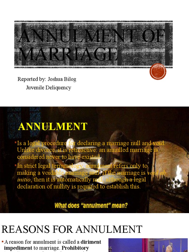 Annulment: Diriment Impediments Explained | PDF | Annulment | Marriage ...