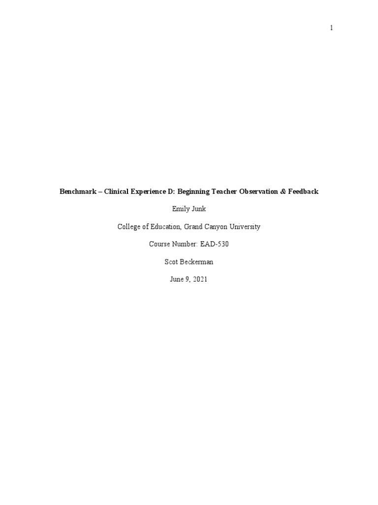 Benchmark e Junk PDF Lesson Plan Teachers