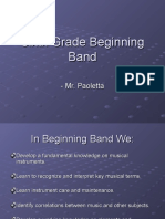 Sixth Grade Beginning Band
