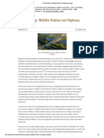 Road Ecology - Wildlife Habitat and Highway Design
