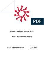 Boletin RC 43 Temas Selectos Fiscales 2019 Ago 2019