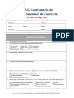 Vallés Arándiga - Cuestionario de Análisis Funcional de La Conducta en Contextos Escolares