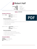 Modelo de Cv Da Robert Half