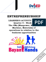 Entrepreneurship 11 - Q4 - LAS - Week1