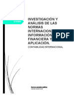 Investigación y Análisis de Las Normas Internacionales de Información Financiera y Su Aplicación.