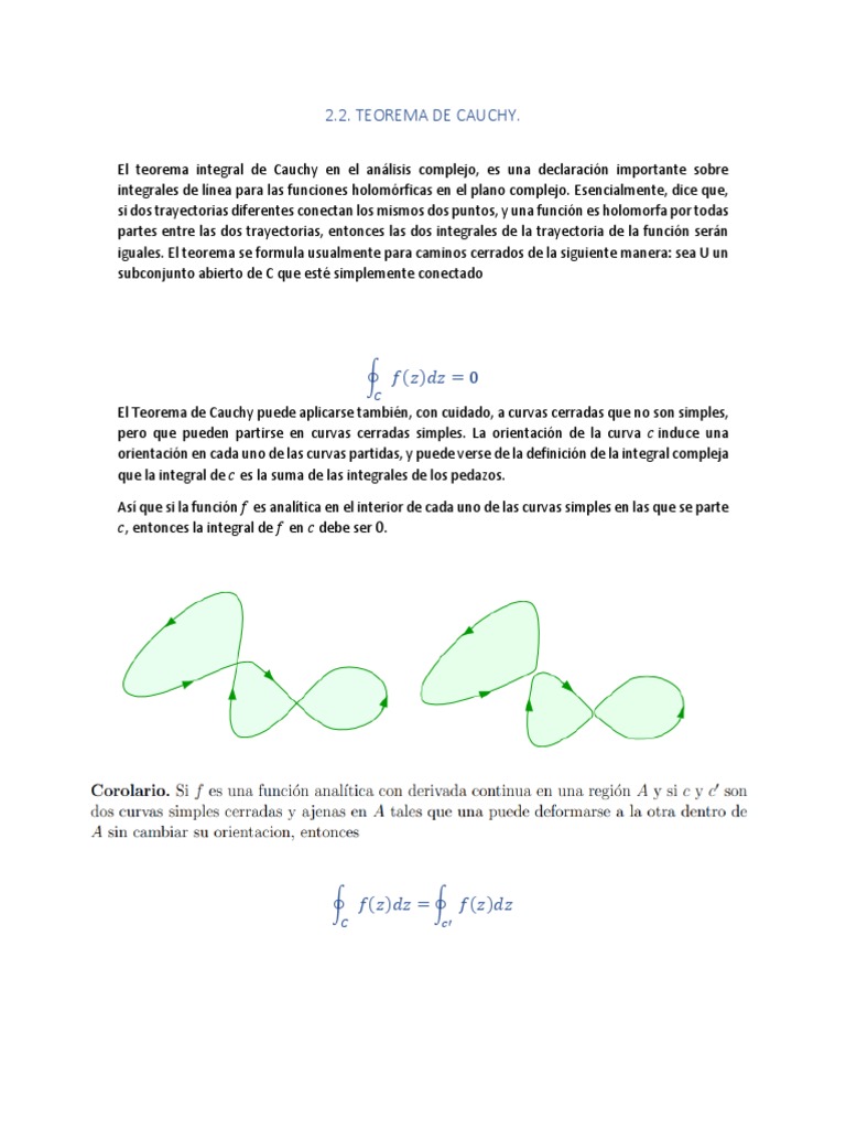 Teorema de Cauchy. | PDF | Ciencia y matemáticas