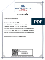 Certificado Primaria