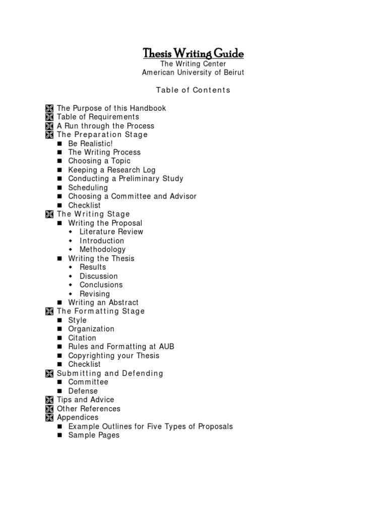 How to write a master's thesis pdf picture