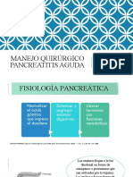 Manejo Quirúrgico Pancreatitis Aguda