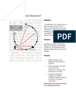 SYNTHESIS LITERATURE