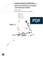 Determinación de Un Punto Del Eje Central de Un Sistema de Fuerzas