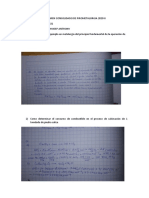 II Examen Consolidado de Pirometalurgia 2020 II