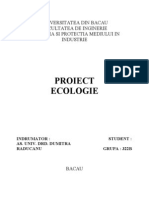 Proiect La Ecologie Ecologizarea Comunei Berzunti Prin Educarea Populatiei in Domeniul Ecologiei Si A Dezvoltarii Durabile