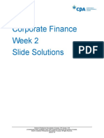 Corporate Finance Week 2 Slide Solutions