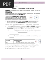 Ionic and Covalent Bonds Gizmos