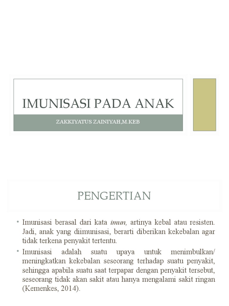 Program Imunisasi untuk Anak-anak Desa Sikabau