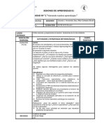 Sesiones 01 de Aprendizaje II Trimestre 2021