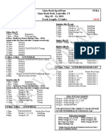 Provisional Race Schedule 2