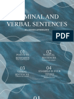 Nominal and Verbal Sentences: in 4 Tenses Affirmative