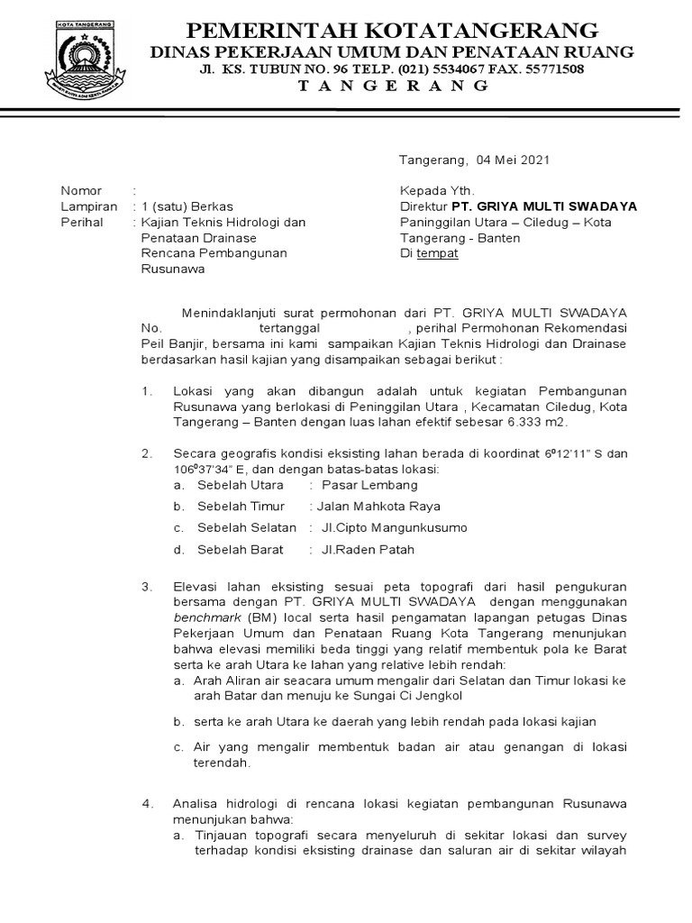 Rekom Peil Banjir  PDF