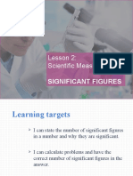 Lesson 2: Scientific Measurement: Significant Figures