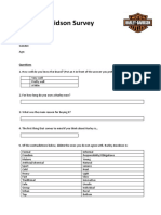 Harley Questionnaire